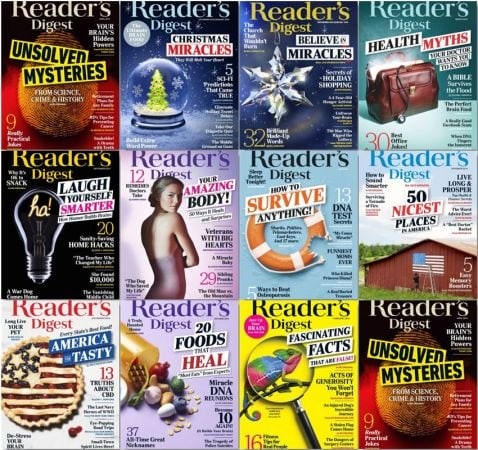 Reader‘s Digest USA 2019 Full Year Issues Collection 美国读者文摘2019年全年合集  10.35 GB