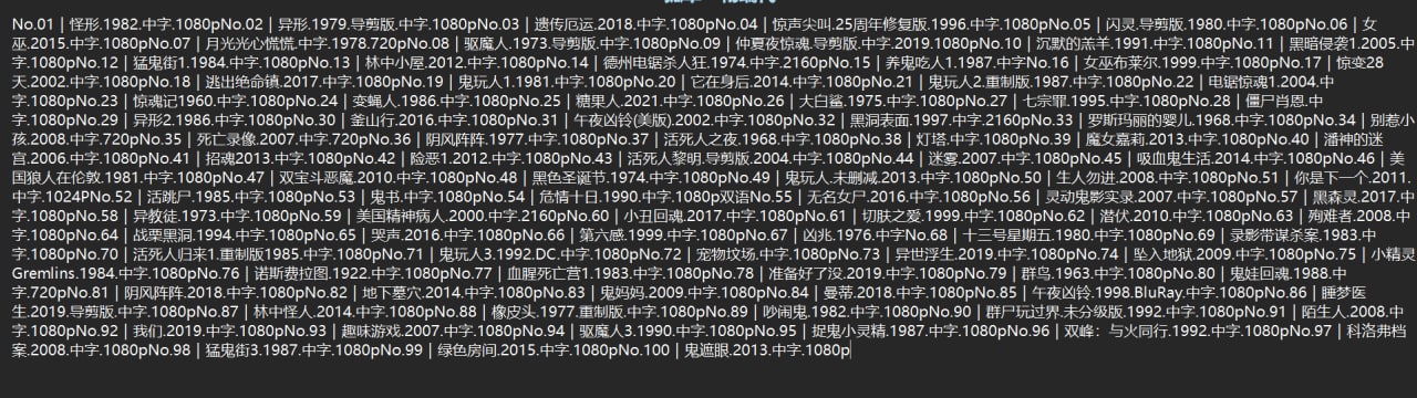 史上最佳恐怖片Top100部  608 GB